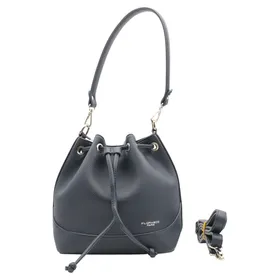 Bucket Schultertasche Blau