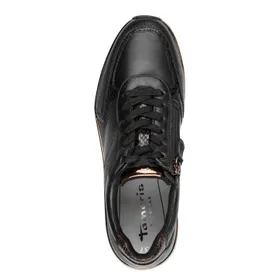 Tamaris Sneakers Black Leather-Textile