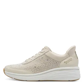 Tamaris Sneakers met sleehak Ivoor