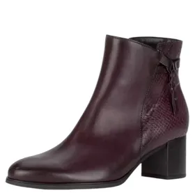 Gabor Comfort Bottines Rouge Cuir