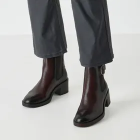 Tamaris Enkellaarsjes Bruin Leer