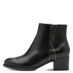 Tamaris Bottines Noir Cuir-Textile