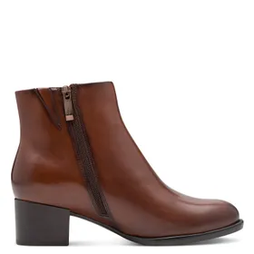 Tamaris Bottines Brun Cuir Textile