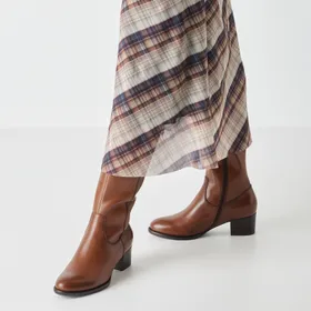 Tamaris Laarzen Cognac Leer