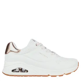 Skechers Uno-Shimmer Away Sneakers Blanc