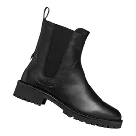 GEOX Respira Hoara Bottines Noir Cuir