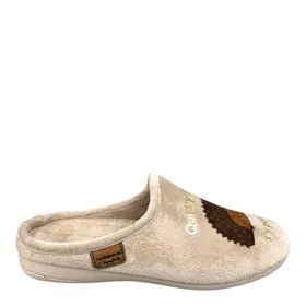 Slippers Mule Beige Textile