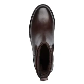 Tamaris Comfort Bottines Brun Cuir-Textile