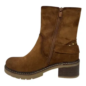 Ankle Boots Camel with Heel