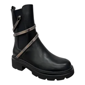 Ankle Boots Black High Heel