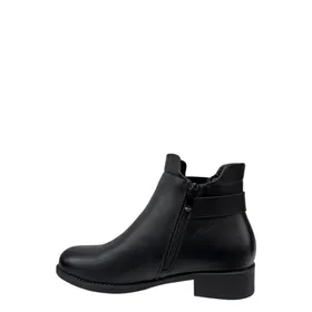 Ankle Boots Black Low Heel