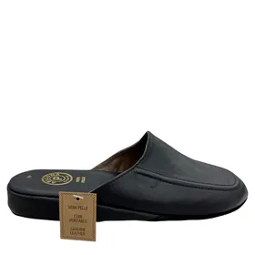 Arizona Pantoffels Mule Zwart Leer