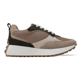 Sneakers compensées Beige