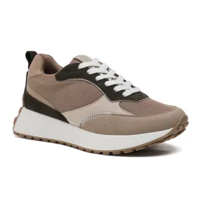 Sneakers compensées Beige