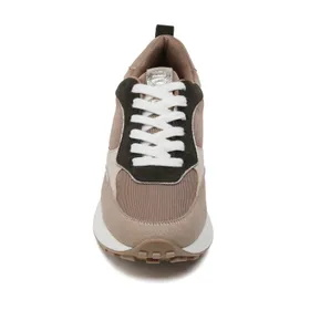 Sneakers compensées Beige