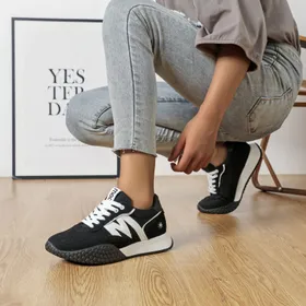 Sleehak sneakers Zwart