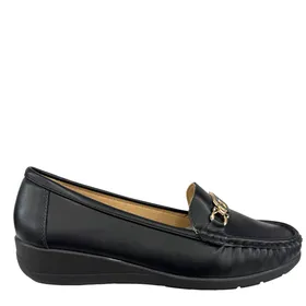 Mocassins Noir à Talon