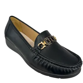 Mocassins Noir à Talon