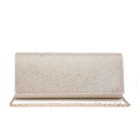 Pochette Soirée Or Bandoulière
