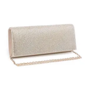 Pochette Soirée Or Bandoulière