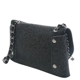 Avondtas Zwart Strass