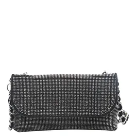 Sac de soirée Gris Strass