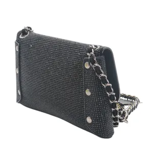 Avondtas Zwart Strass