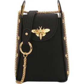 Mini Sac Smartphone Abeille Noir