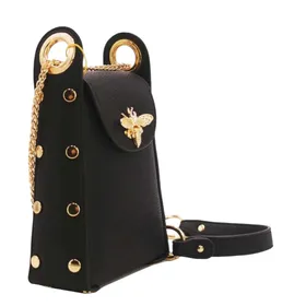 Mini Sac Smartphone Abeille Noir