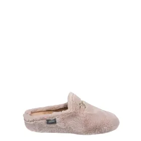 Pantoufles Mules Rose Textile