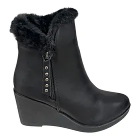 Bottines compensées Noir