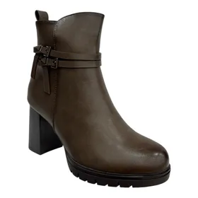 Bottines Brun à Talon