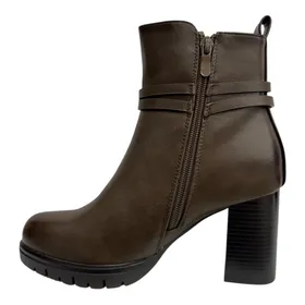 Bottines Brun à Talon