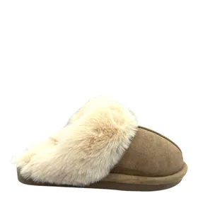 Hausschuhe Pantoletten Taupe