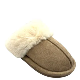 Hausschuhe Pantoletten Taupe