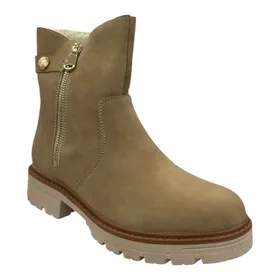 Bottines Taupe Fourrées