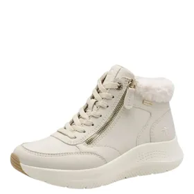 Tamaris Comfort Duo Tex Ankle Boots Ivory Waterproof