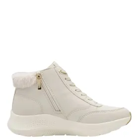 Tamaris Comfort Duo Tex Ankle Boots Ivory Waterproof