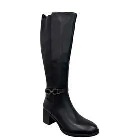 Stiefel Schwarz mit Absatz