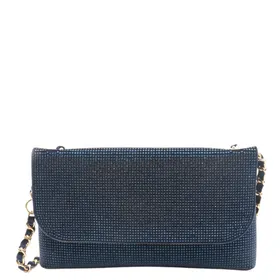 Sac de soirée Bleu Strass