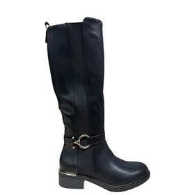 Stiefel Schwarz mit Absatz