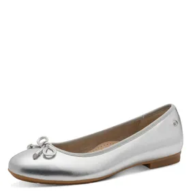 Tamaris Comfort Ballerines Argent Cuir