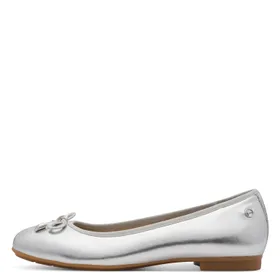 Tamaris Comfort Ballerines Argent Cuir