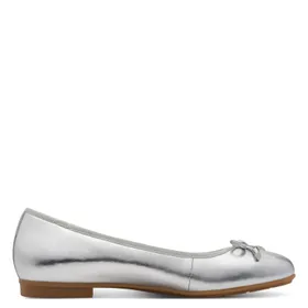Tamaris Comfort Ballerines Argent Cuir