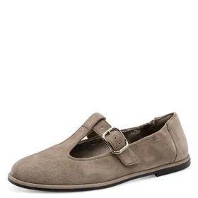 Tamaris Ballerines Taupe Cuir