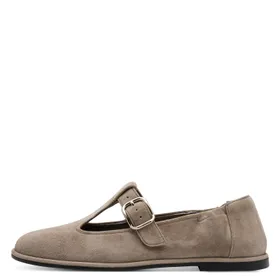 Tamaris Ballerines Taupe Cuir
