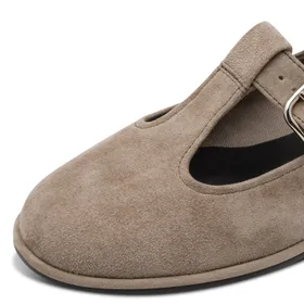 Tamaris Ballerines Taupe Cuir