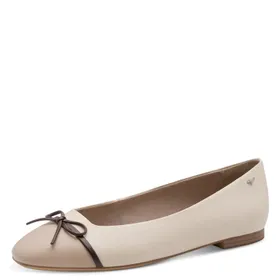 Tamaris Ballerines Ivoire Cuir