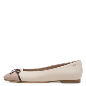 Tamaris Ballerines Ivoire Cuir