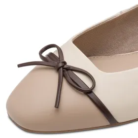 Tamaris Ballerines Ivoire Cuir